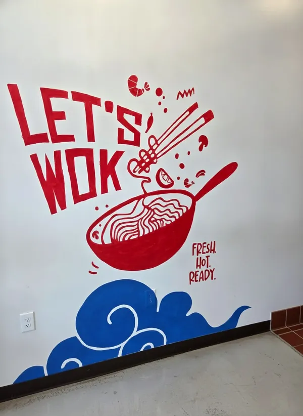 Fresh, hot, ready wok