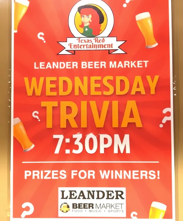 Wednesday night trivia, Leander Beer Market, a chance for bragging rights