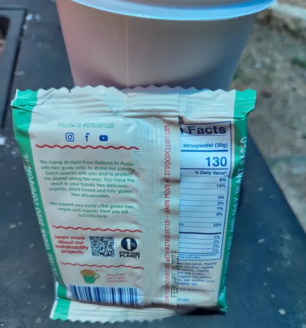 Delicious gluten-free vegan stroopwafel